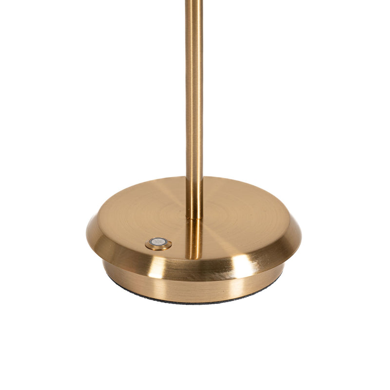 Noir & Pearl with Gold Lamp Base