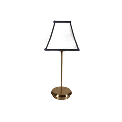 Noir & Pearl with Gold Lamp Base