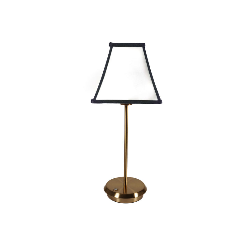 Noir & Pearl with Gold Lamp Base